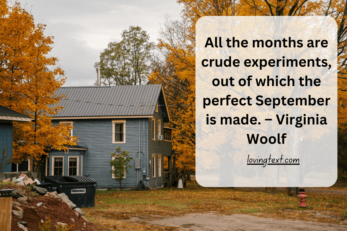 Short September Quotes To Welcome Fall