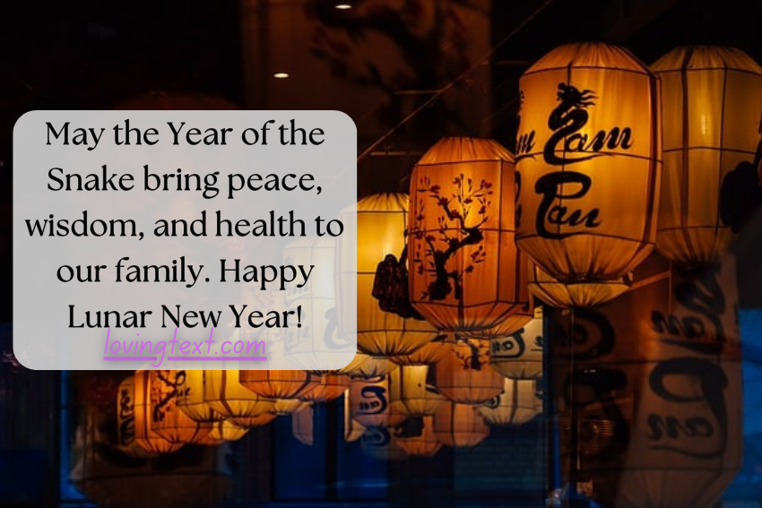 Happy Lunar New Year Wishes for Family