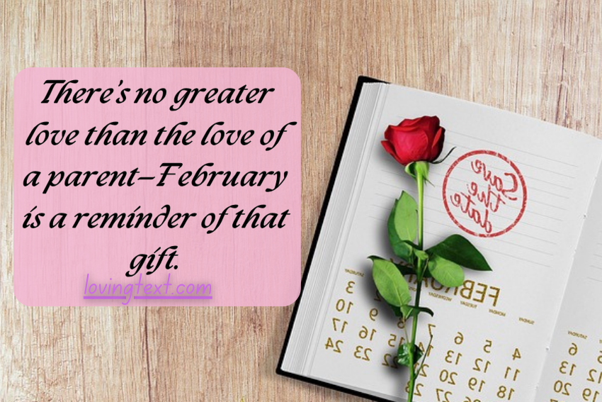 Inspirational February Quotes For Parents 