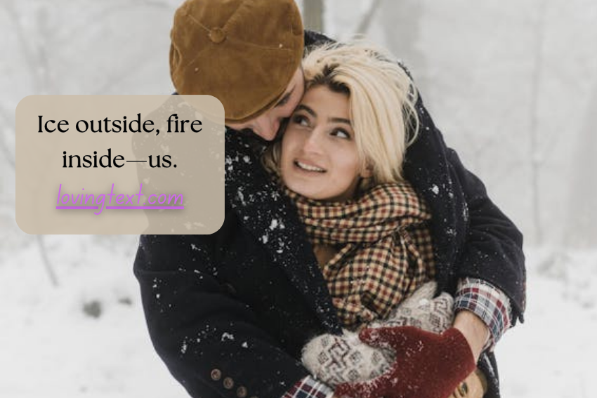 Winter Love Captions for Couples